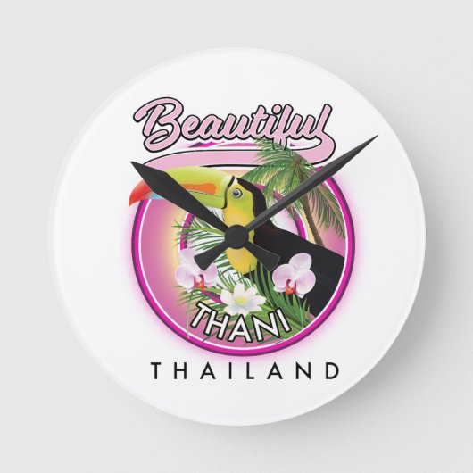 Kopie van Beauful Thani Thailand Ronde Klok (Voorkant)