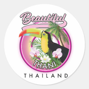 Kopie van Beauful Thani Thailand Ronde Sticker