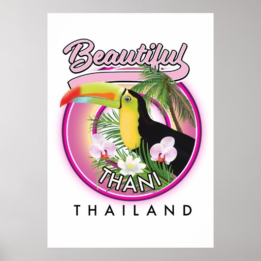 Kopie van Beautiful Thani Thailand Poster (Voorkant)