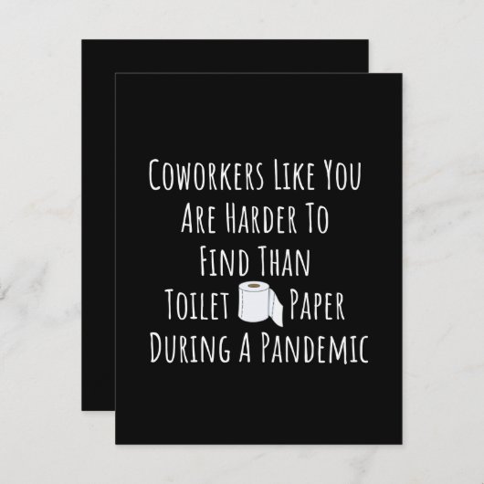 Kopie van collega's zoals u is moeilijker te vinde aankondiging (Voorkant / Achterkant)