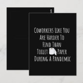 Kopie van collega's zoals u is moeilijker te vinde briefkaart (Voorkant / Achterkant)