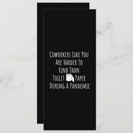 Kopie van collega's zoals u is moeilijker te vinde feestdagenkaart (Voorkant / Achterkant)