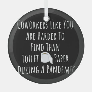 Kopie van collega's zoals u is moeilijker te vinde glas ornament