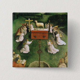 Kopie van de correctie van het mystieke lampje vierkante button 5,1 cm