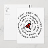 kopie van de hartverpleegster briefkaart (Voorkant / Achterkant)