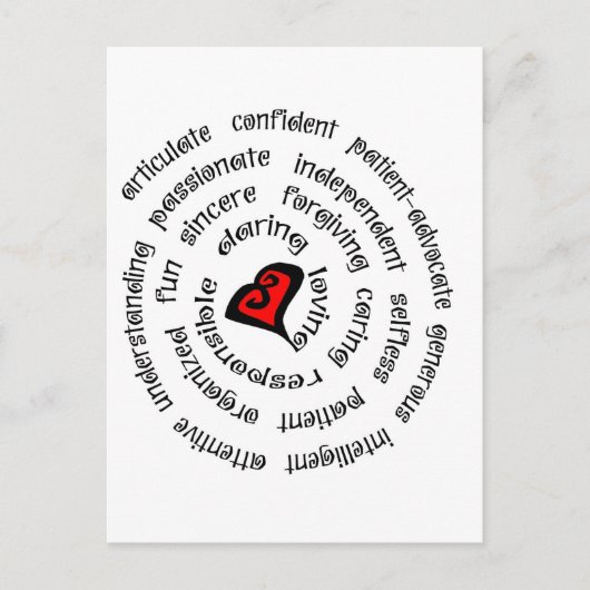 kopie van de hartverpleegster briefkaart (Voorkant)