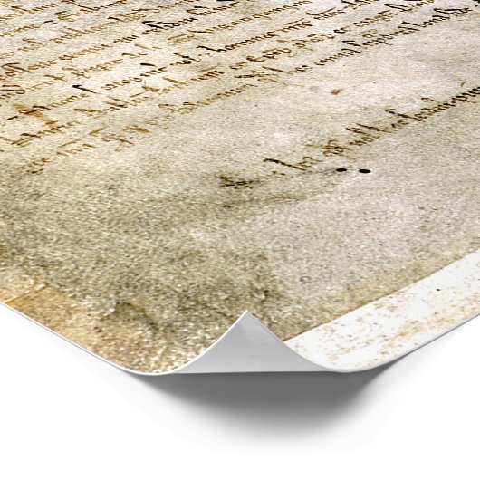 Kopie van de Magna Carta Replica Print (Hoek)
