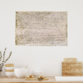 Kopie van de Magna Carta Replica Print (Keuken)