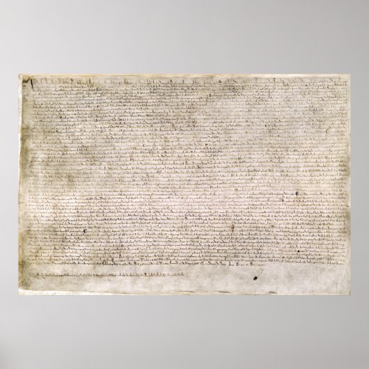 Kopie van de Magna Carta Replica Print (Voorkant)