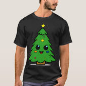 Kopie van de Schattigee en lachende kerstboom T-shirt (Voorkant)