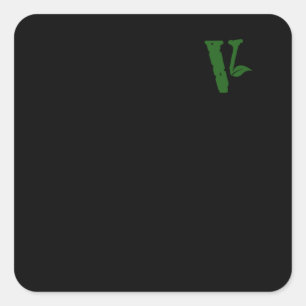 Kopie van de wereldvegandag voor de dag-gelukkig-w vierkante sticker