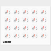 Kopie van EASYART PICS KOI 713 Ronde Sticker (Vel)