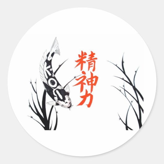 Kopie van EASYART PICS KOI 713 Ronde Sticker (Voorkant)