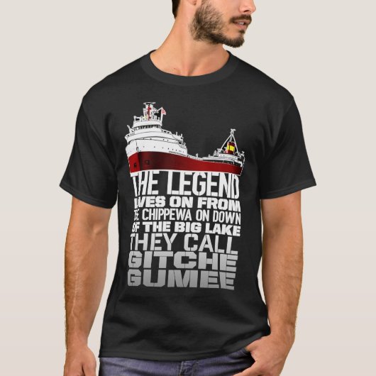 Kopie van Edmund Fitzgerald - de legende leeft op  T-shirt (Voorkant)