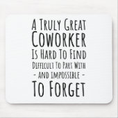 Kopie van een echt geweldige medewerker is moeilij muismat (Voorkant)