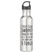 Kopie van een echt geweldige medewerker is moeilij waterfles  (Voorkant)