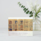 Kopie van een fragment van de Dresden Codex Briefkaart (Staand voorkant)