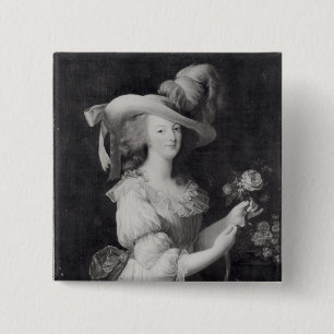 Kopie van een portret van Marie-Antoinette Vierkante Button 5,1 Cm