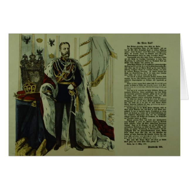 Kopie van een verklaring van Frederick III (Voorkant Horizontaal)