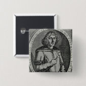 Kopie van een zelfportret vierkante button 5,1 cm (Voorkant /achterkant)