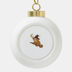 Kopie van Geest Egel Bibliothecaris � Schattig Hal Keramische Bal Ornament