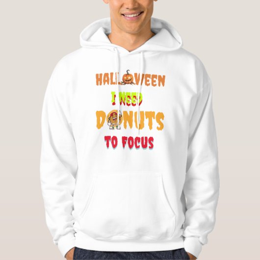 Kopie van Halloween, ik heb donuts nodig om te foc Hoodie (Voorkant)
