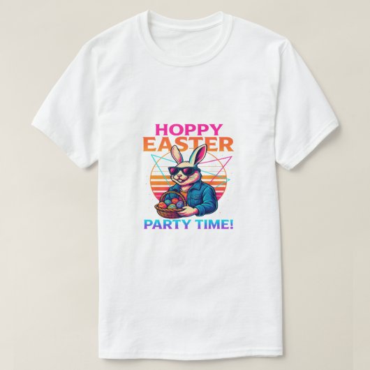 Kopie van Hoppy Easter_Party Time – Vet & Exclusie T-shirt (Design voorkant)
