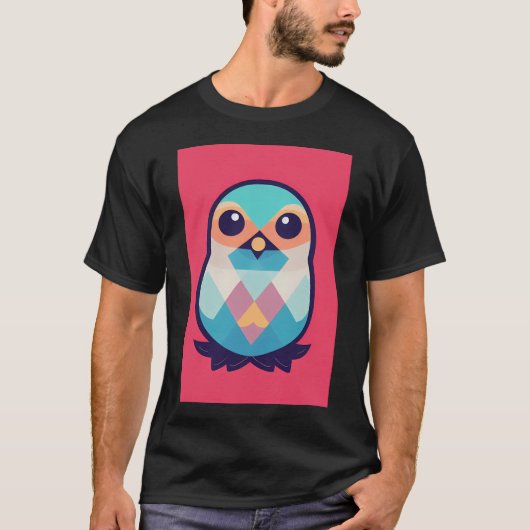 Kopie van leuke vogel kunst t-shirt (Voorkant)