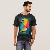 Kopie van leuke vogel kunst t-shirt (Voorkant volledig)