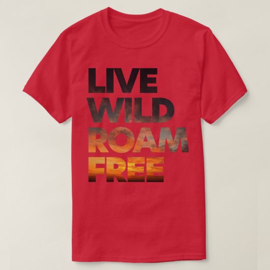 Kopie van levend vrij wild zwerm gratis t-shirt (Design voorkant)