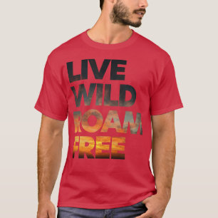 Kopie van levend vrij wild zwerm gratis t-shirt