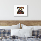 Kopie van Luie Botten en Halloween Groans - Creepy Canvas Afdruk (Insitu (Slaapkamer))