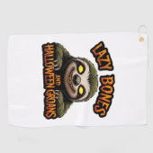 Kopie van Luie Botten en Halloween Groans - Creepy Golfhanddoek (Horizontaal)