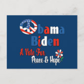kopie van Obama Biden Peace and Hope 2008 Briefkaart (Voorkant)