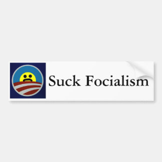 Kopie van Obama-logo-712385, Suck Focialism Bumpersticker