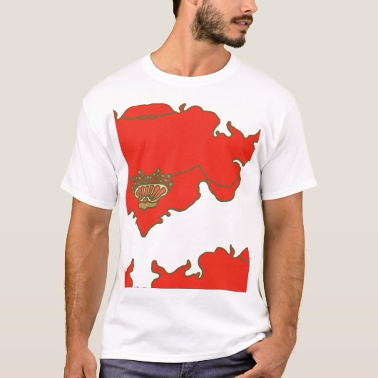 kopie van papaver en sky block t-shirt (Voorkant)