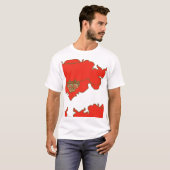 kopie van papaver en sky block t-shirt (Voorkant volledig)