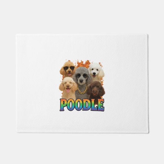 Kopie van Poodle Deurmat (Voorkant)