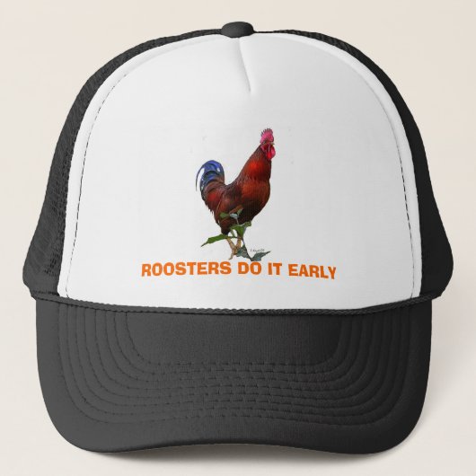 Kopie van Project61, ROOSTERS DOEN HET VROEGTIJDIG Trucker Pet (Voorkant)
