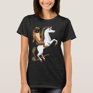 Kopie van Pug Dog Riding Unicorn Classic T-Shirt 3