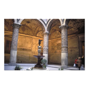 Kopie van Putto met Dolphin door Andrea del Foto Afdruk