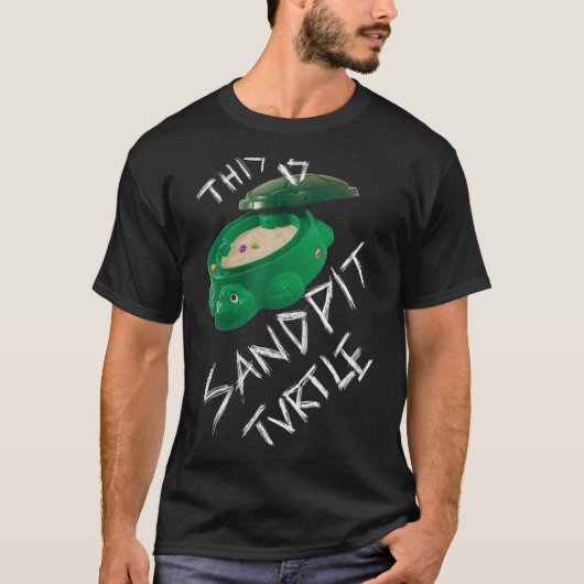 Kopie von Dit is Sandpit Turtle T-shirt (Voorkant)