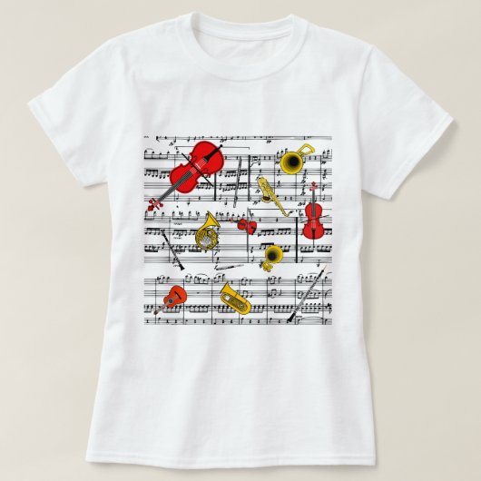 kopie voor muziekinstrumenten.pdf t-shirt (Design voorkant)