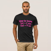 Kopieer en plak me tekst T-shirt2 T-shirt (Voorkant volledig)
