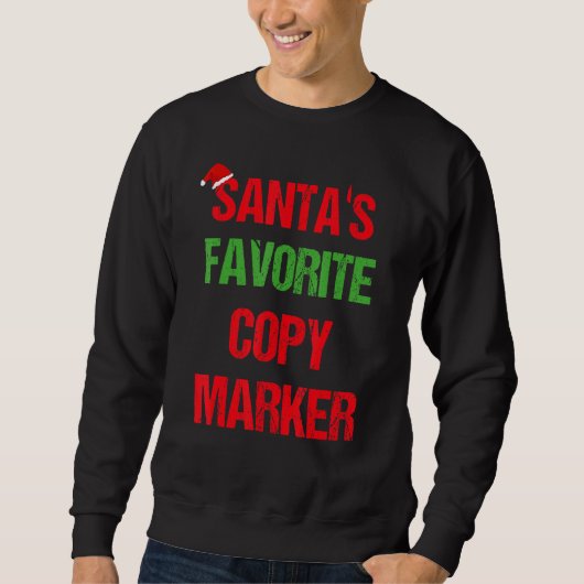 Kopieer Marker Funny Pajama Kerstmis Trui (Voorkant)