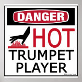 Kopieer van Hot Trumpet Player Poster (Voorkant)