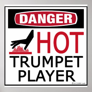 Kopieer van Hot Trumpet Player Poster