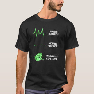 Kopiëerder Werknemer Grappige Kopiëren Redacteur V T-shirt