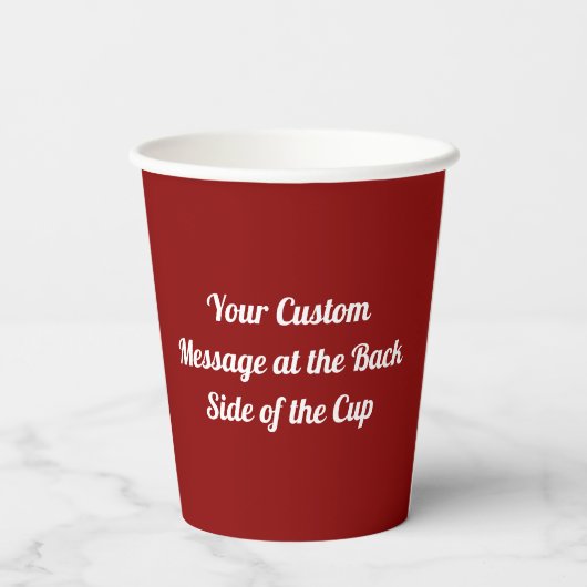 Kopieerpapierbekertjes Papieren Bekers (Achterkant)