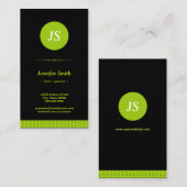 Kopieerschrijver - Stijlvol Apple Green Visitekaartje (Voorkant / Achterkant)